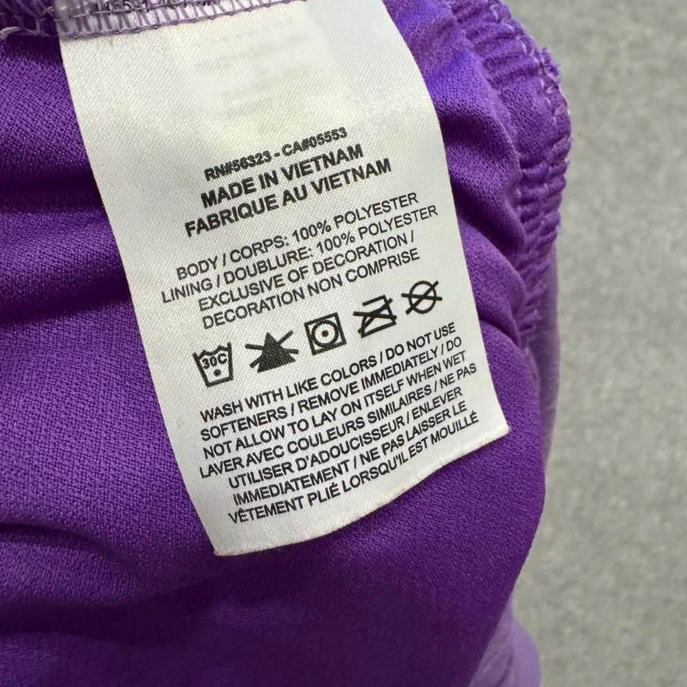 Nike Dri-FIT Womens 3 Inch Running Shorts Purple Heather Large